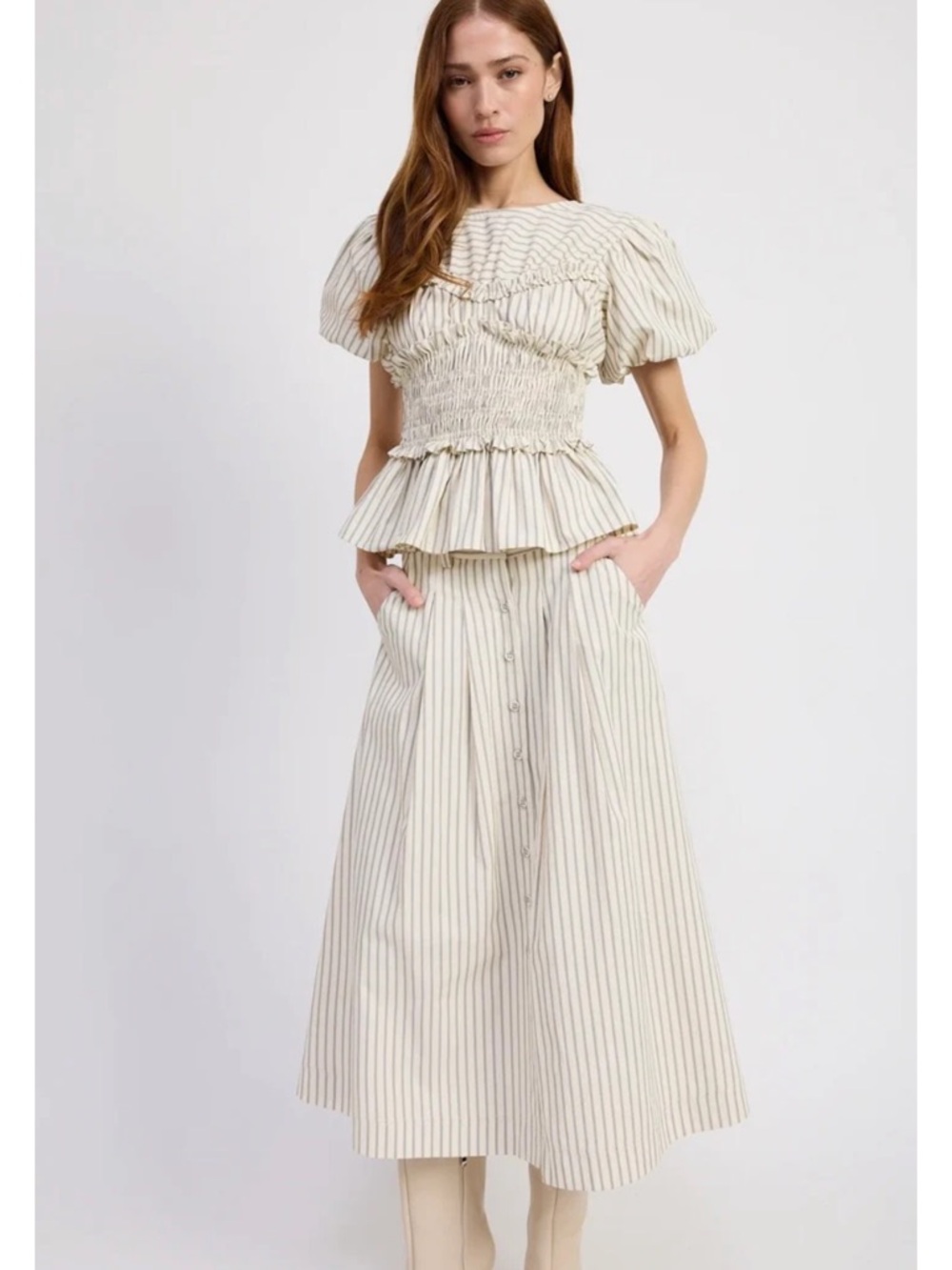 En Saison Azra Midi Skirt